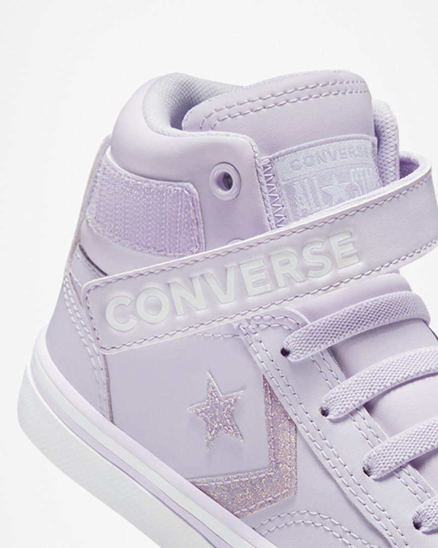 Tenisky Vysoke Converse Pro Blaze Remienkove Easy-On Glitter Dievcenske Nachový Nachový | SK USKZP8